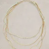 Blossom Multi Layer Necklace in GOLD TONE METALLIC<White Stuff Best