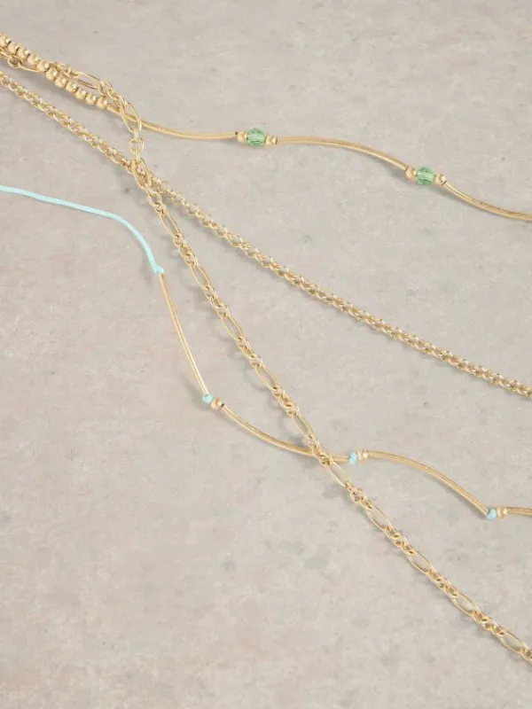 Blossom Multi Layer Necklace in GOLD TONE METALLIC<White Stuff Best