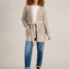 BOBBY BOUCLE BELTED CARDI in LIGHT NATURAL<White Stuff Outlet