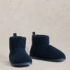 Borg Slipper Boots in NAVY MULTI<White Stuff Discount