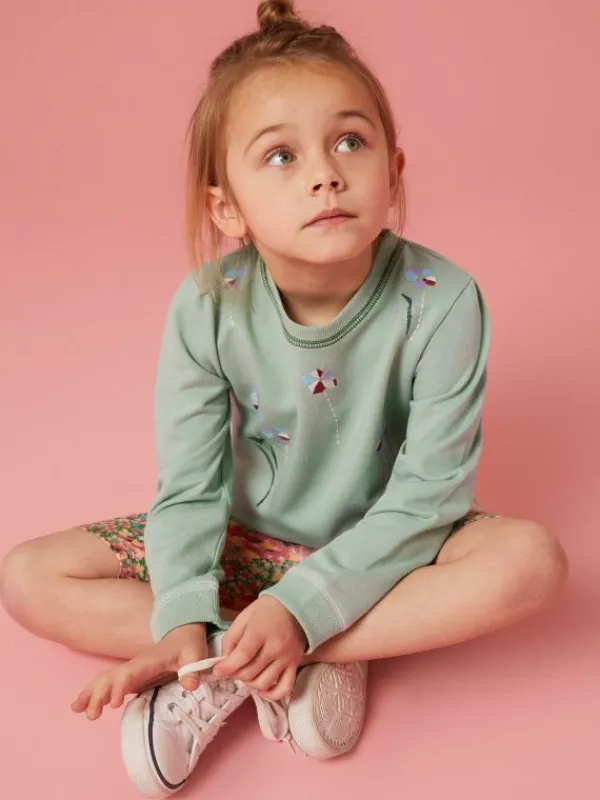 Bouquet Jersey Sweat in GREEN MULTI<White Stuff Sale