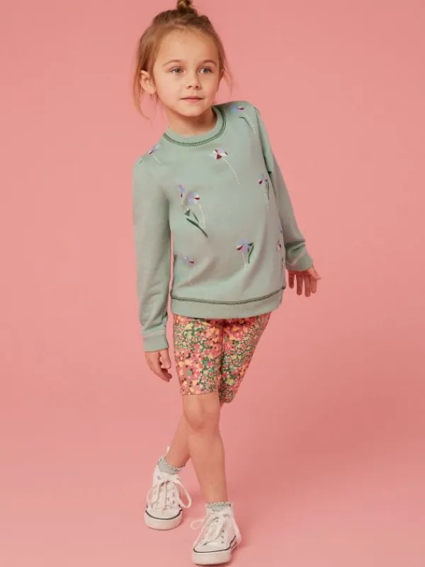 Bouquet Jersey Sweat in GREEN MULTI<White Stuff Sale