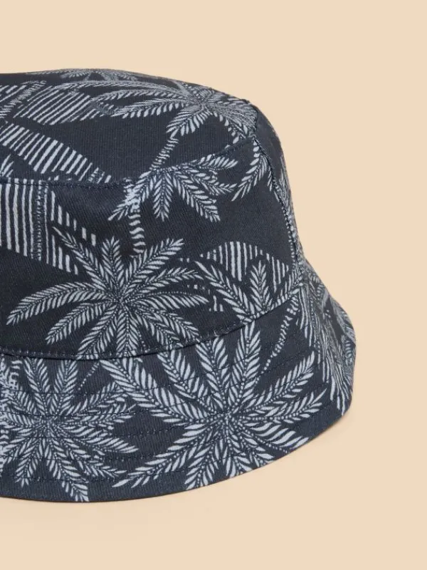 Boys Bucket Hat in NAVY PRINT<White Stuff Online