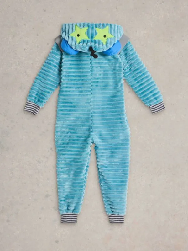 Boys Robot Onesie in LIGHT BLUE<White Stuff Outlet