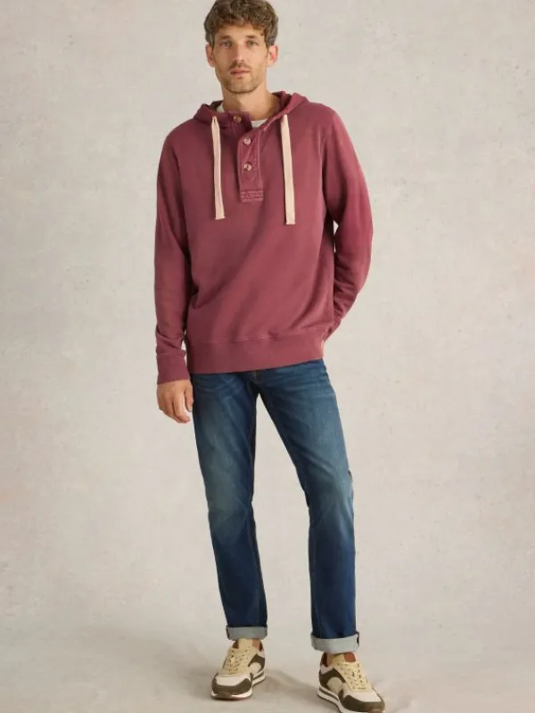 Brampton Overhead Hoodie in MID PLUM<White Stuff Sale