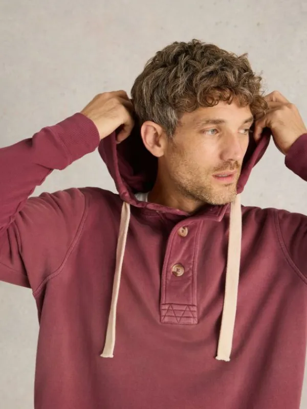 Brampton Overhead Hoodie in MID PLUM<White Stuff Sale