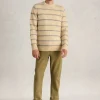 Breton Stripe Crew Neck Jumper in NATURAL MULTI<White Stuff Clearance