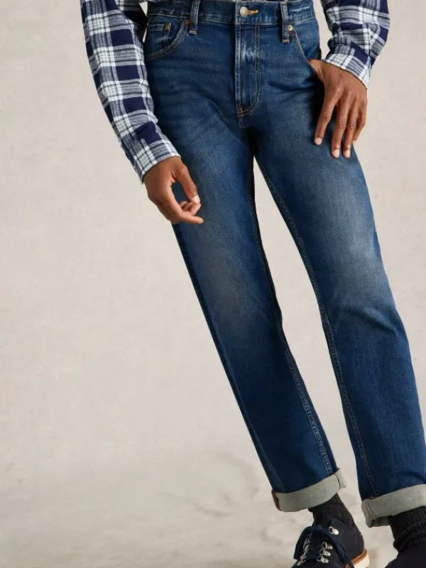 Bronson Slim Jean in MID DENIM<White Stuff New