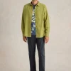 Bruton Oxford Collared Shirt in LIGHT GREEN<White Stuff Clearance