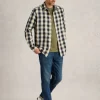 Buffalo Check Shirt in NAVY MULTI<White Stuff Clearance
