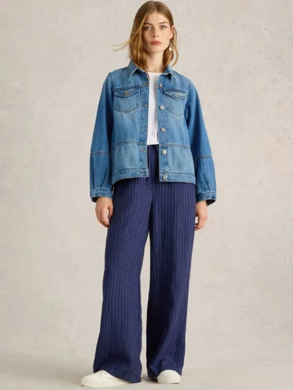 Camille Denim Jacket in MID DENIM<White Stuff Discount