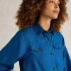 Camille Linen Jacket in BRIGHT BLUE<White Stuff Discount