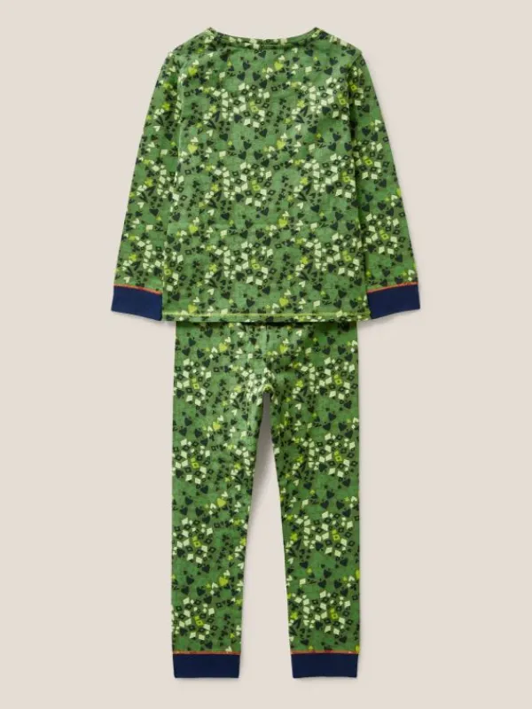 Camo Printed PJ Set in GREEN PRINT<White Stuff Discount