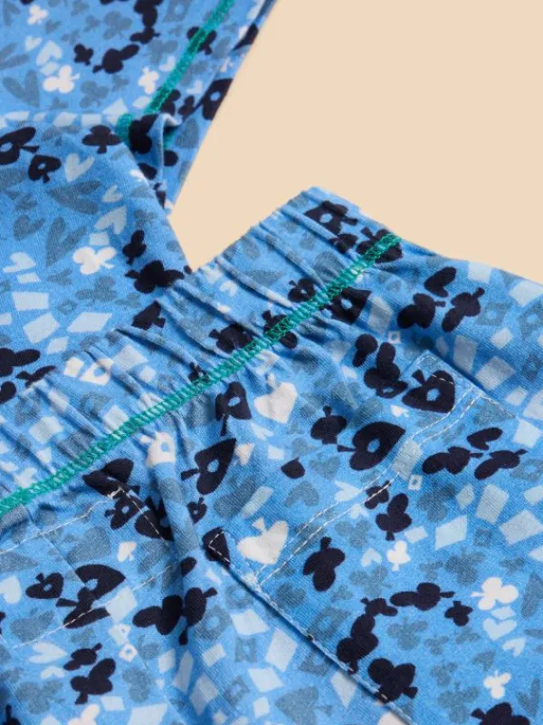 Camo short PJ Set in BLUE MULTI<White Stuff Online