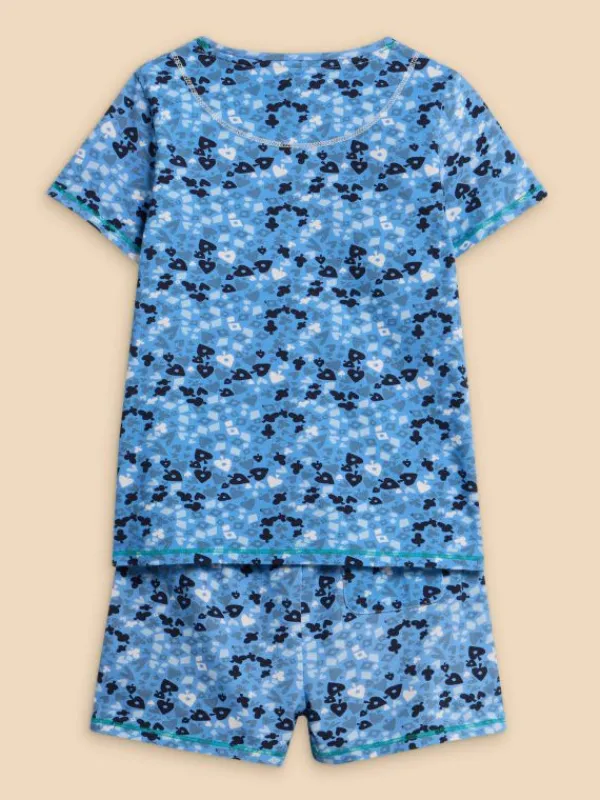 Camo short PJ Set in BLUE MULTI<White Stuff Online