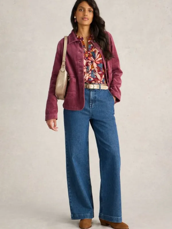 Carrie Cord Jacket in DUSTY PINK<White Stuff Best