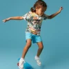 Casey Printed SS T Shirt in NATURAL MULTI<White Stuff Hot