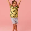 Casey Printed SS T Shirt in YELLOW MULTI<White Stuff Hot