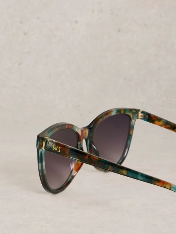 Cat Eye Sunglasses in BLACK MULTI<White Stuff Outlet