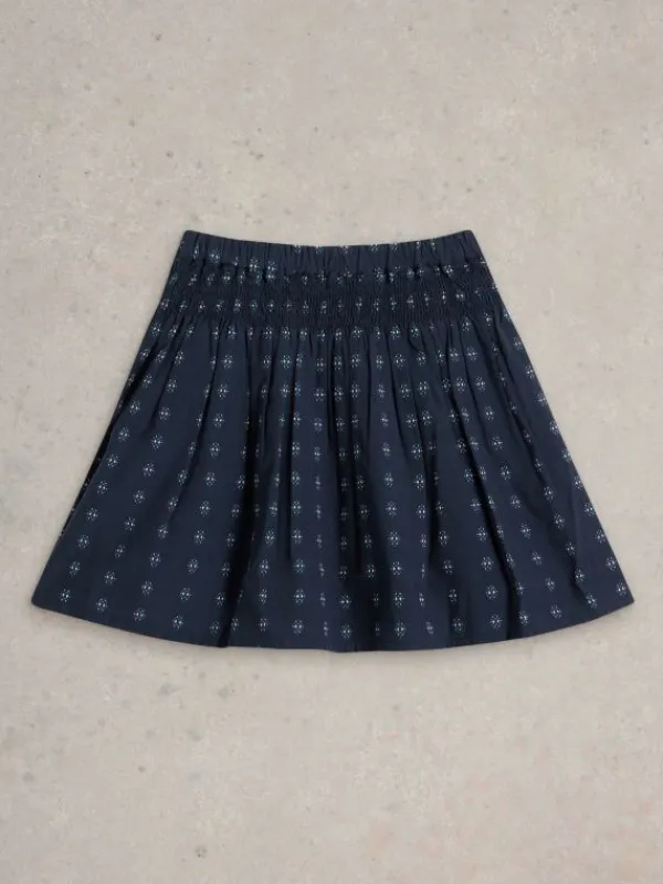 Celeste Dobby Skirt in DARK NAVY<White Stuff Discount