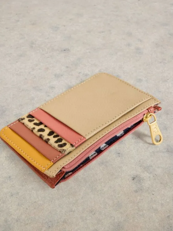 Celia Card Holder Purse in PINK MULTI<White Stuff Clearance