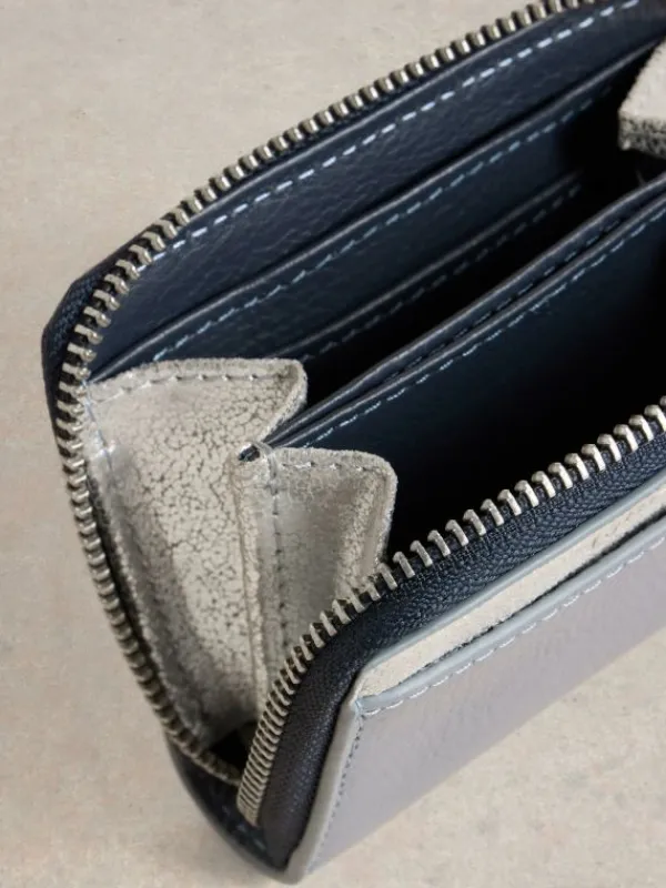 Cerys Zip Around Purse in BLUE MULTI<White Stuff Hot