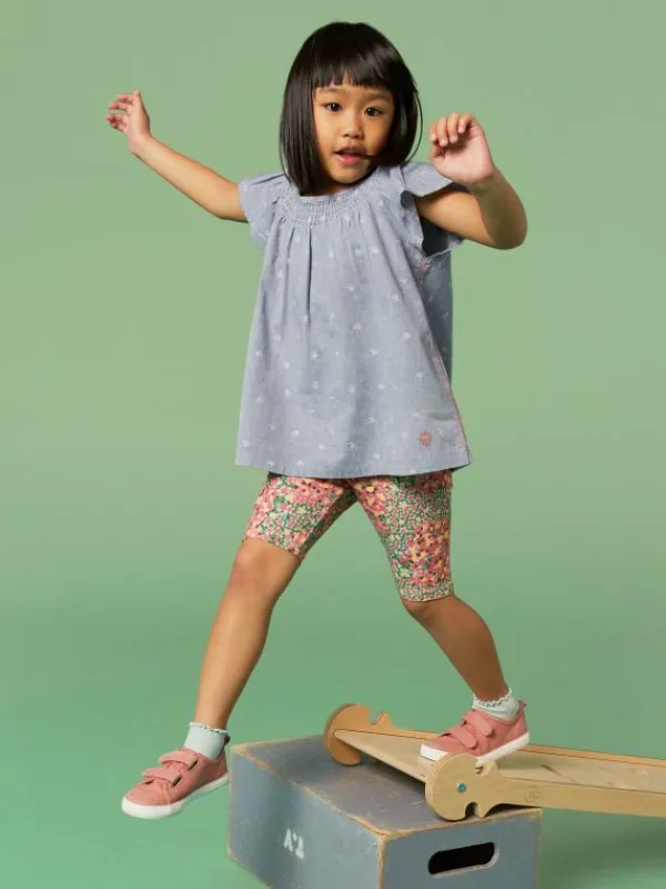 Chambray Frill top in CHAMBRAY BLUE<White Stuff Hot