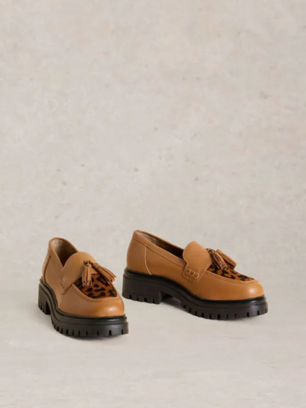 Charlie Chunky Loafer in TAN MULTI<White Stuff Clearance