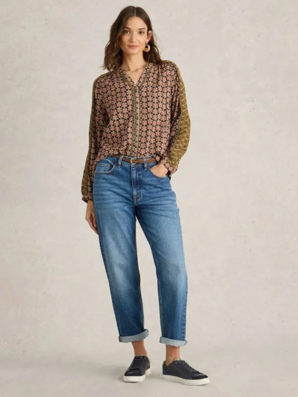 Charlie Straight Jean in DK DENIM<White Stuff Outlet