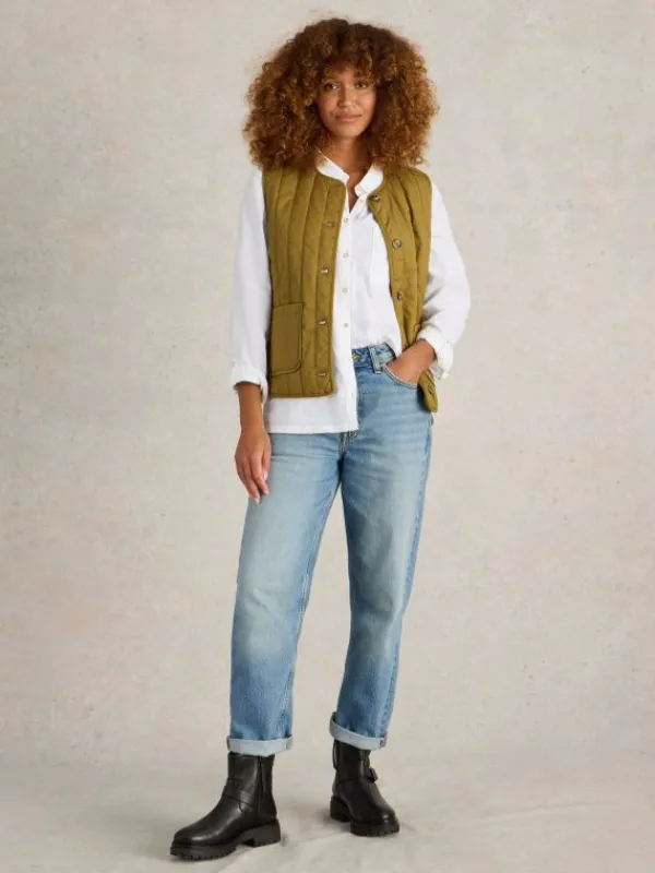Charlie Straight Jean in MID DENIM<White Stuff Online