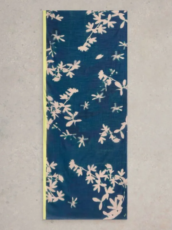 Cherry Blossom Scarf in BLUE MULTI<White Stuff Discount
