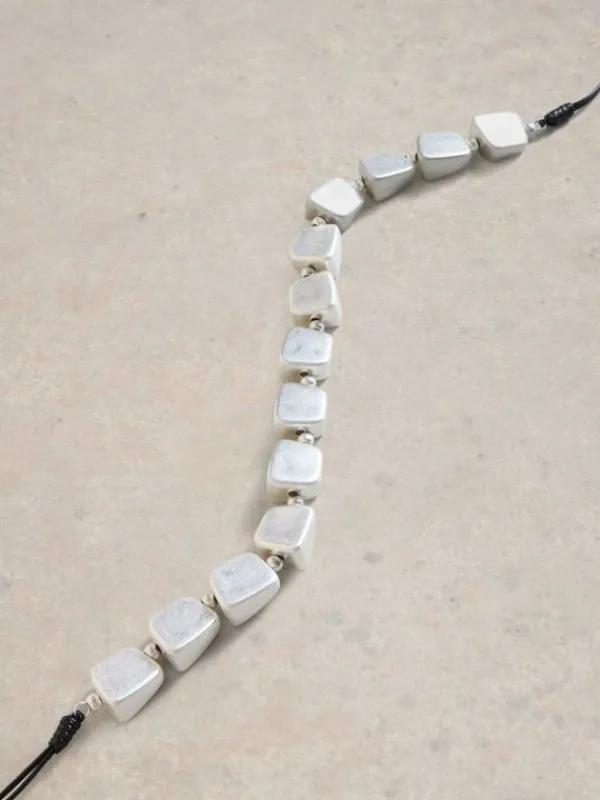Chunky Station Necklace in SILVER TONE METALLIC<White Stuff Online