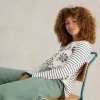 CLARA LONG SLEEVE TEE in NATURAL PRINT<White Stuff Online