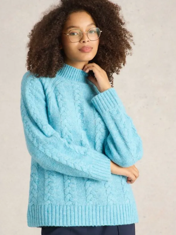 CLEO JUMPER in BRIGHT BLUE<White Stuff Fashion