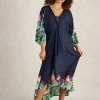 Cleo Kimono in NAVY MULTI<White Stuff Discount