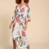 Cleo Relaxed Kimono in IVORY MULTI<White Stuff Clearance