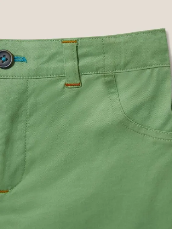 Cole Chino Short in MID GREEN<White Stuff Discount