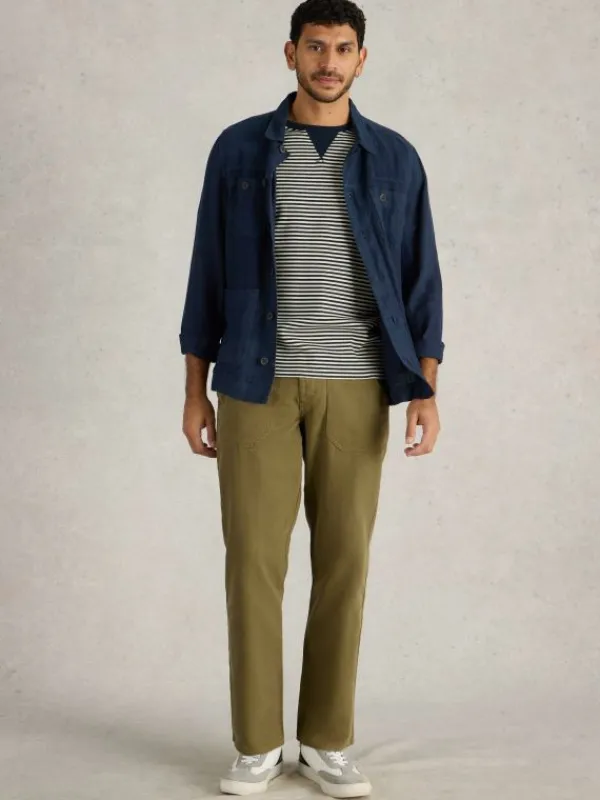 Crantock Utility Trouser in KHAKI GREEN<White Stuff Sale