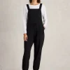 Daphne Jersey Dungaree in PURE BLACK<White Stuff Clearance