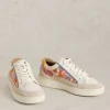 Della Leather Trainers in WHITE MULTI<White Stuff Hot
