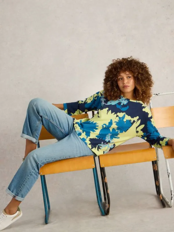 DEMI DOLMAN in YELLOW PRINT<White Stuff Online