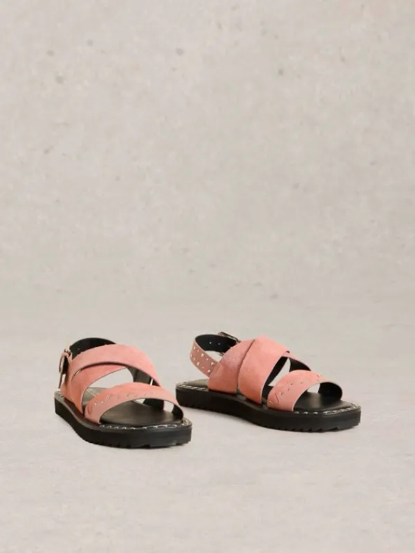 Dolly Western Sandal in MID PINK<White Stuff Fashion