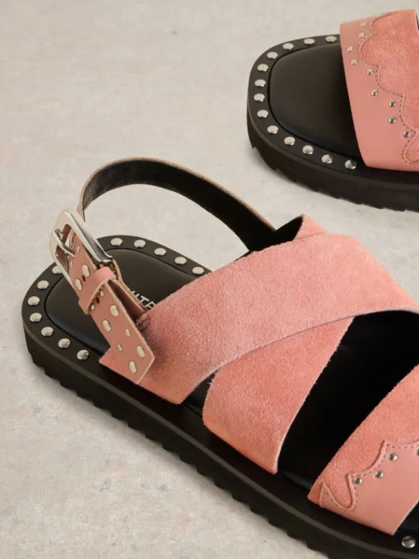 Dolly Western Sandal in MID PINK<White Stuff Fashion