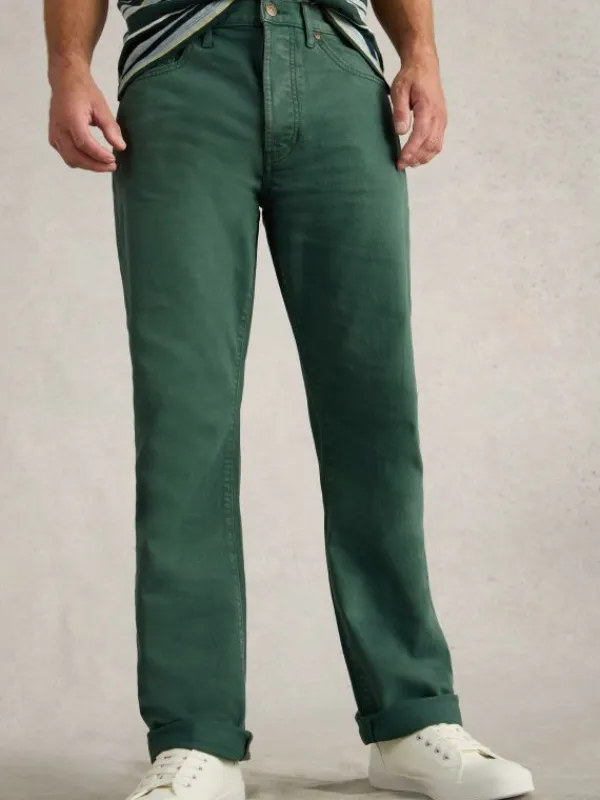 Eastwood Garment Dye Jean in DARK GREEN<White Stuff Outlet
