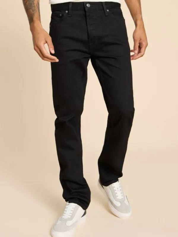Eastwood Straight Jean in PURE BLACK<White Stuff Fashion