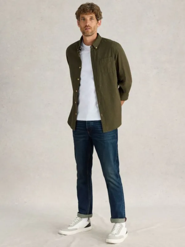 Eastwood Straight Jean Zip Fly in DARK BLUE<White Stuff Fashion