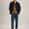 Eastwood Straight Jean Zip Fly in MID DENIM<White Stuff Discount
