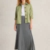 Eden Denim Collared Jacket in LIGHT GREEN<White Stuff New