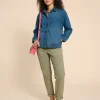 Eden Denim Relaxed Jacket in MID DENIM<White Stuff Clearance