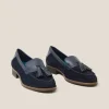Elba Leather Loafer in DARK NAVY<White Stuff Hot